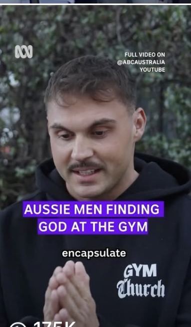 ABC Australia documentary: Aussie men finding God at the gym